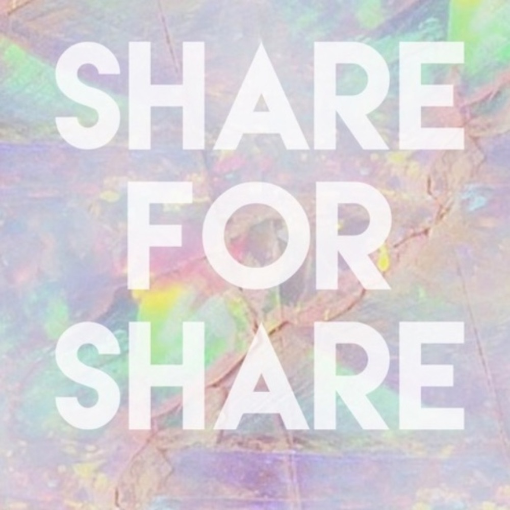Share one of my items, I’ll share yours back!